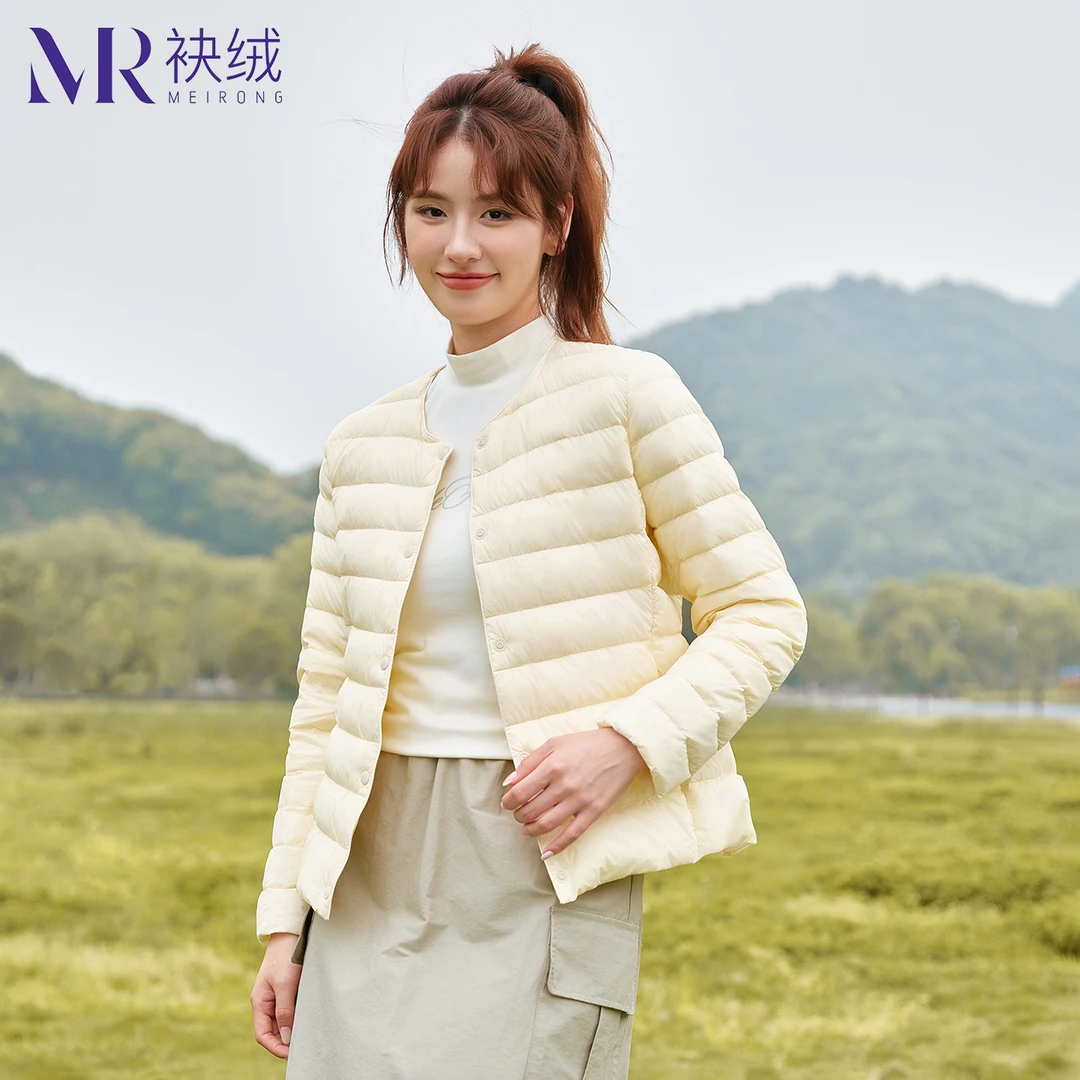 袂绒短款羽绒内胆2025新款百搭简约时尚休闲外穿内搭保暖外套