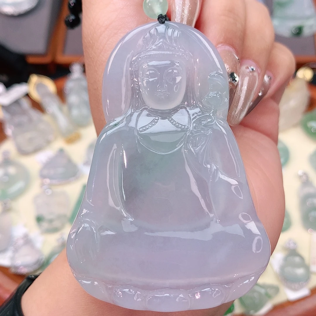 翡翠挂件未镶嵌观音