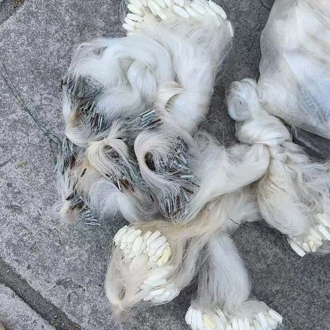 优惠特价处理鲫鱼网三层沉网柔丝小外套渔网细丝网长条扁铅坠便宜