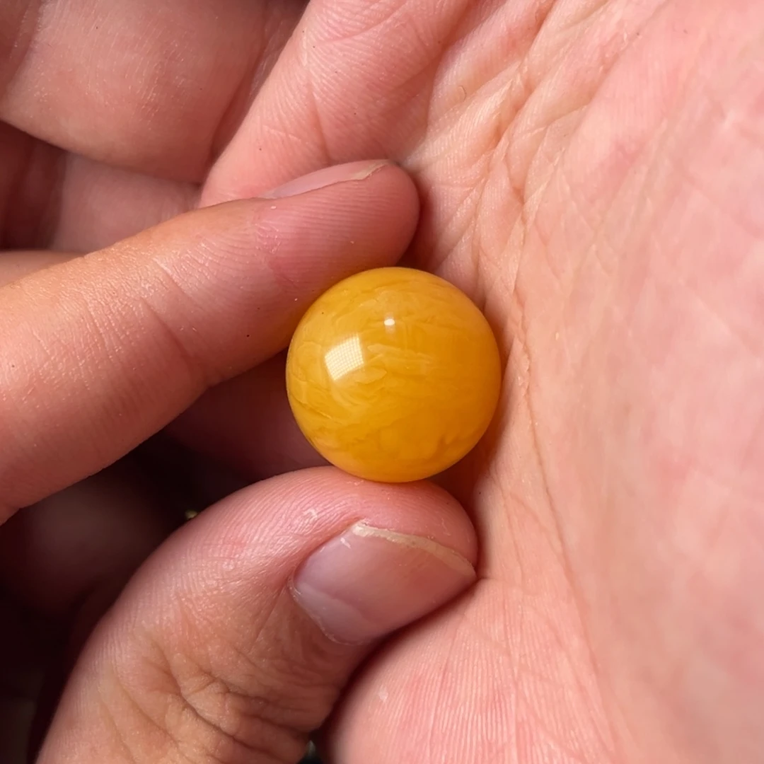 未镶嵌琥珀裸石蜜蜡焦皮料18.3毫米