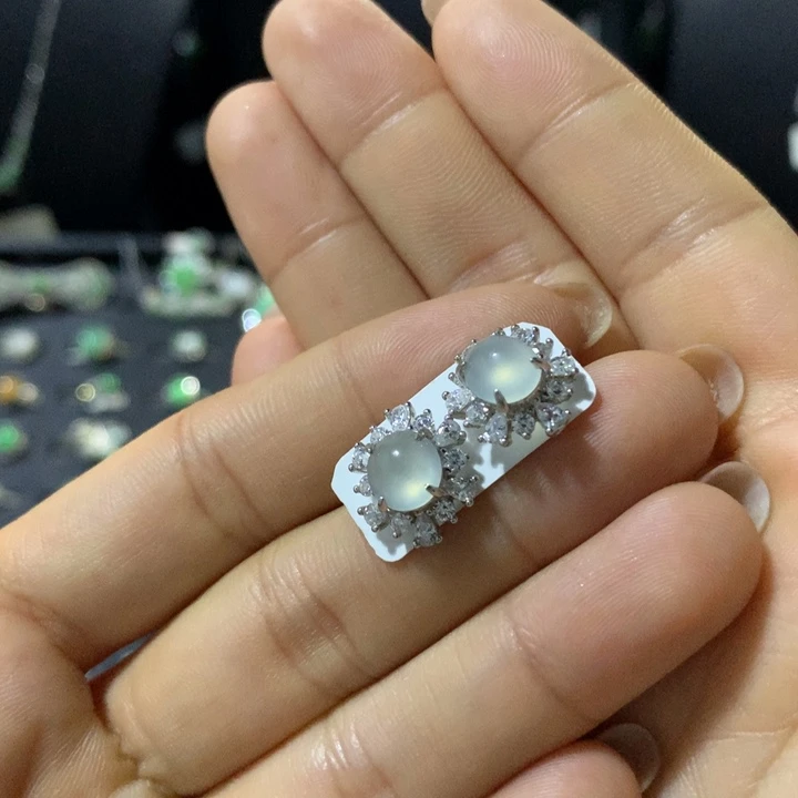 翡翠银S925镶嵌戒指