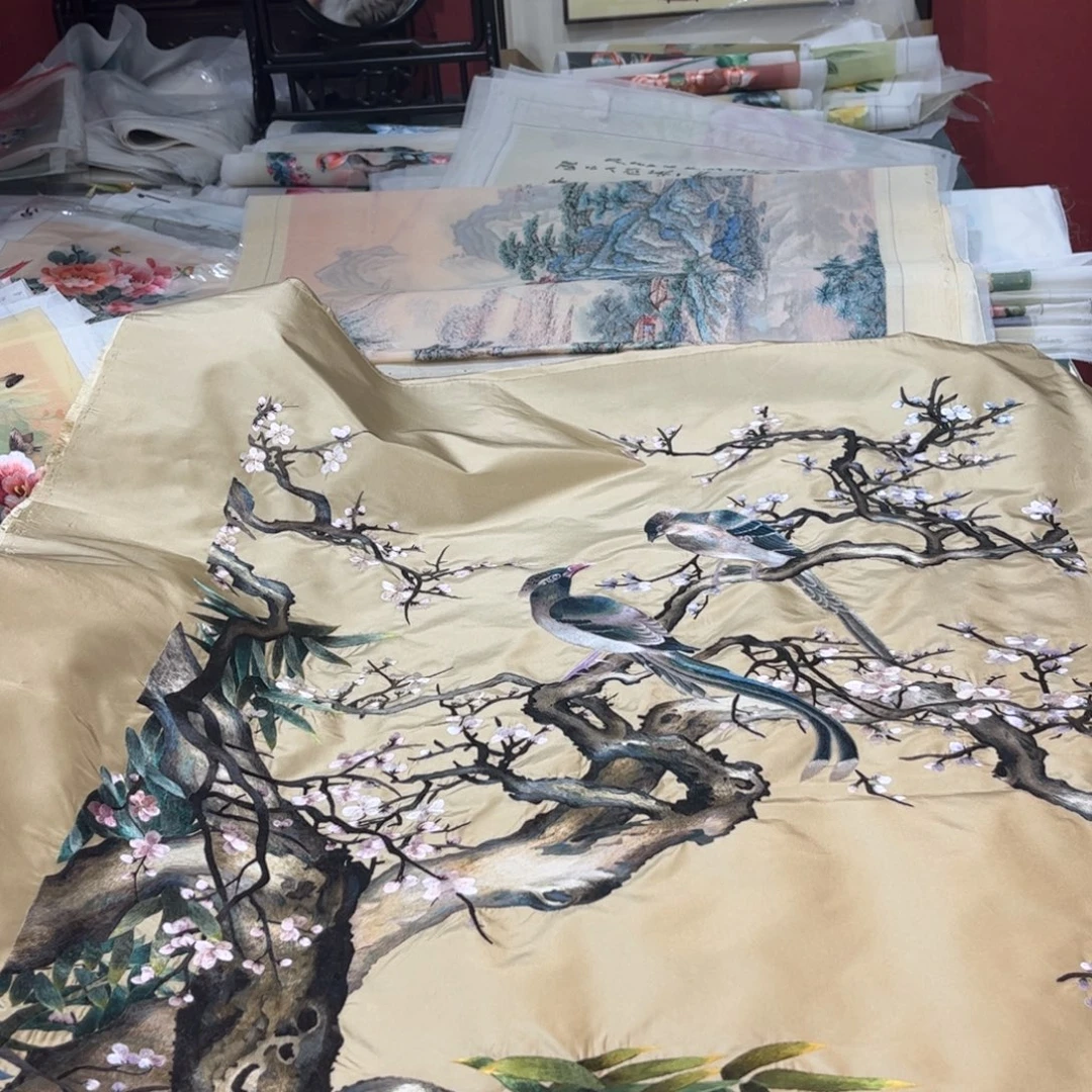 露****织绣纯手工制作方法是什么意思，