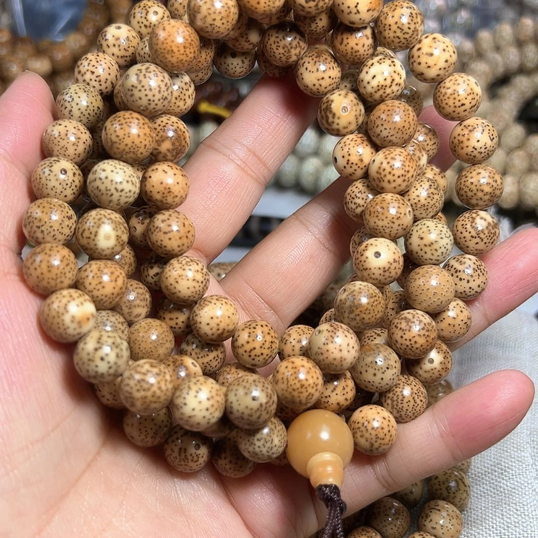 白***尔星月菩提手串星月菩提原生态