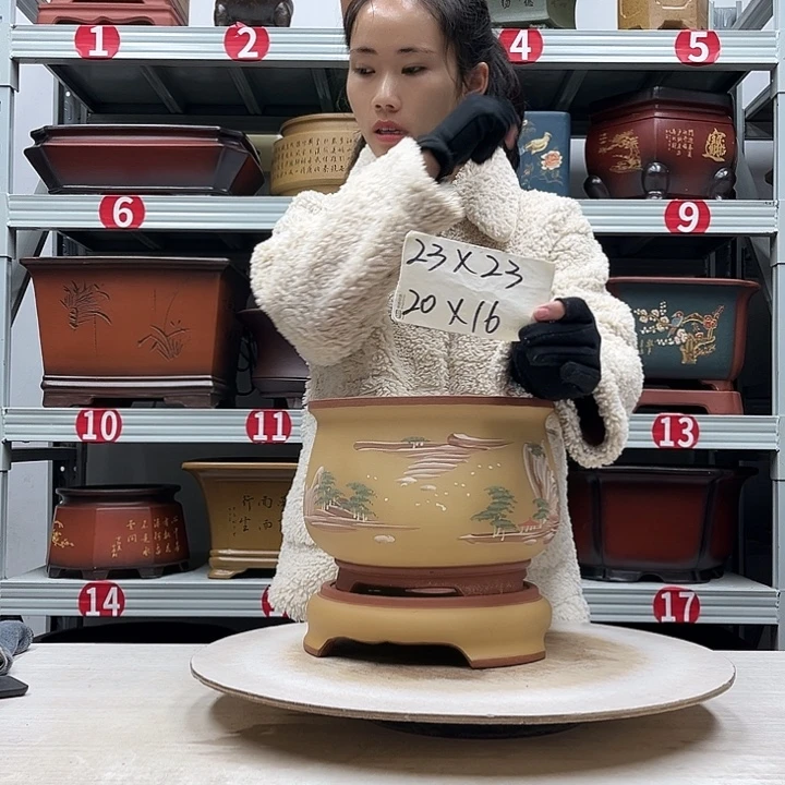 紫砂花盆紫砂花盆