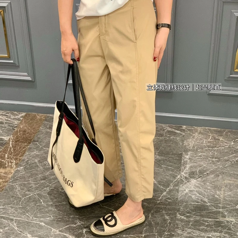 wenwen小个子秋季休闲裤烟管裤立体裁剪百搭修身韩版2042