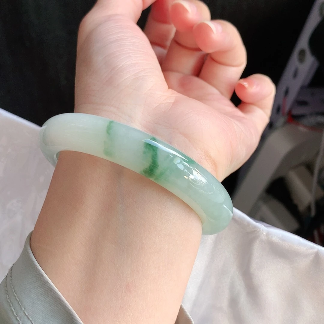 未镶嵌手镯翡翠57圈口882804