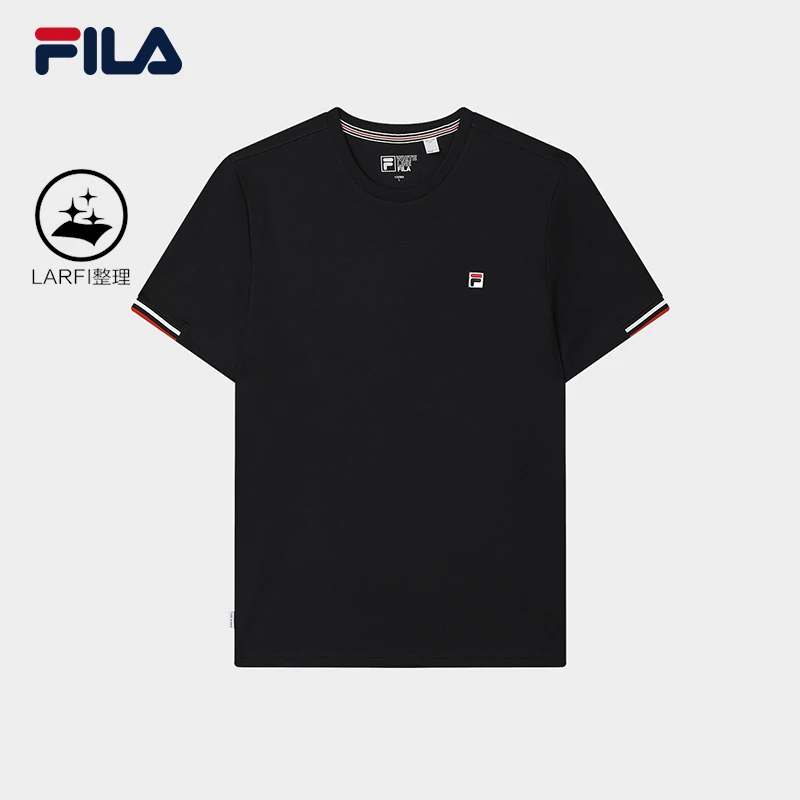 FILA斐乐男士棉短袖亲肤夏季印花半袖男户外运动T恤F11M527101F
