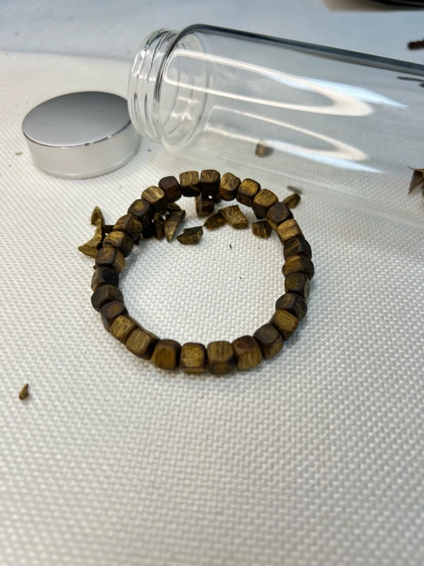 沉香电白奇楠沉香子手串方形珠子单圈规格手串卡7mm多样性发1