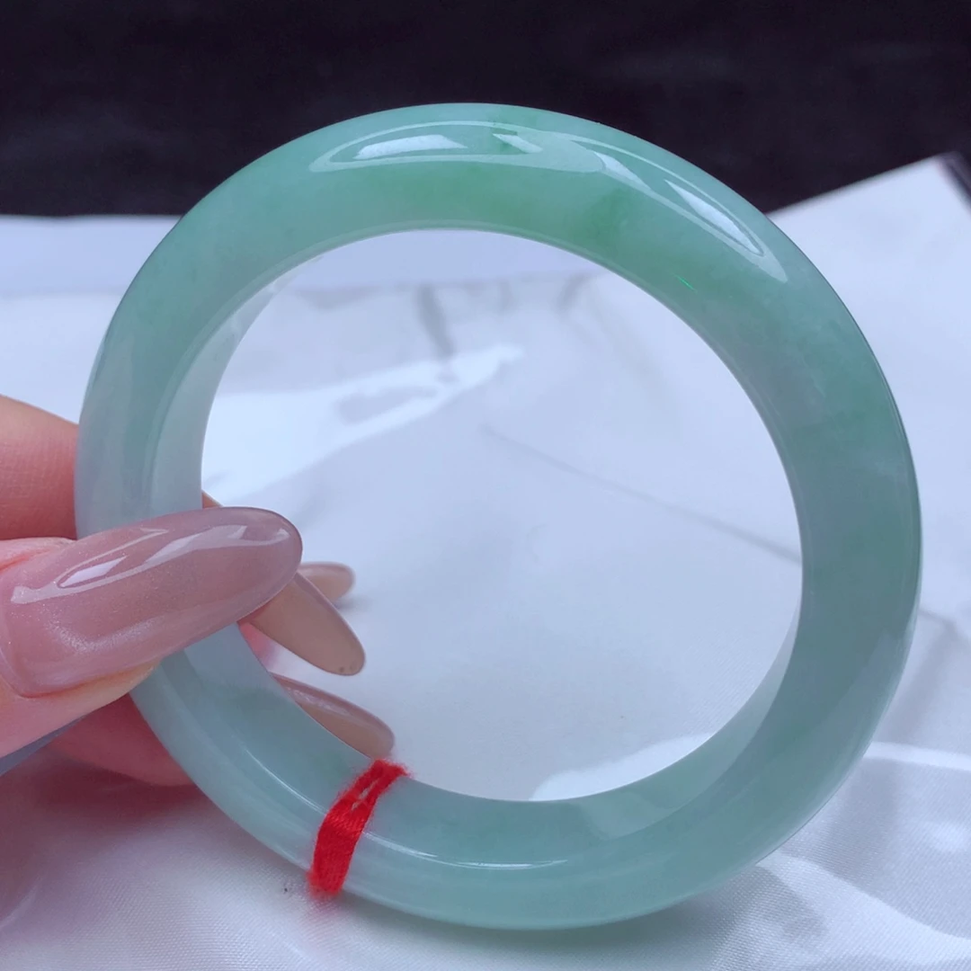 翡翠未镶嵌手镯手镯56.8