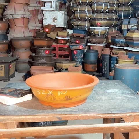 紫砂花盆大碗盆一个