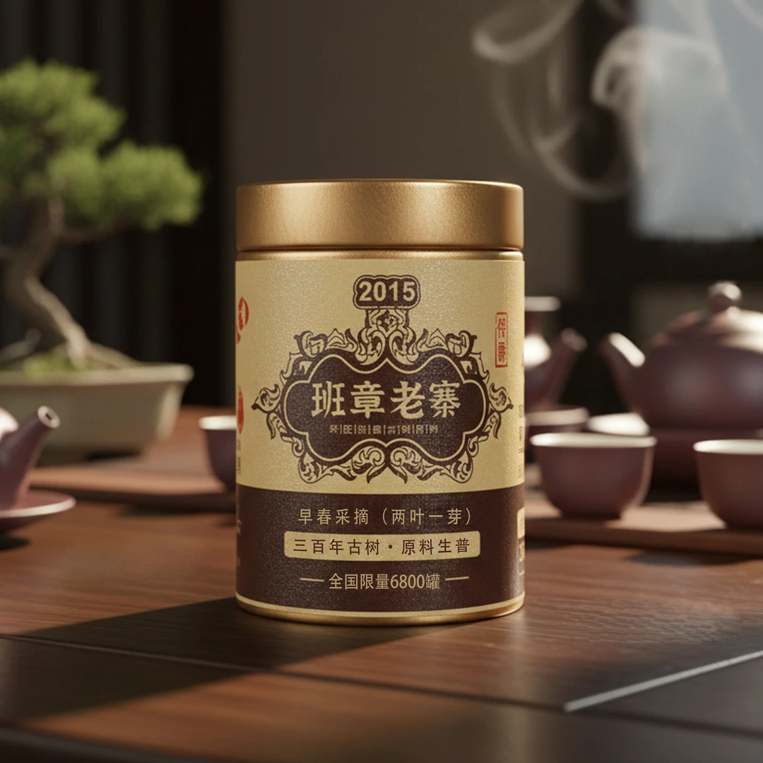 【印级候爵】2015年班章老寨-三百年古树原料生普35g