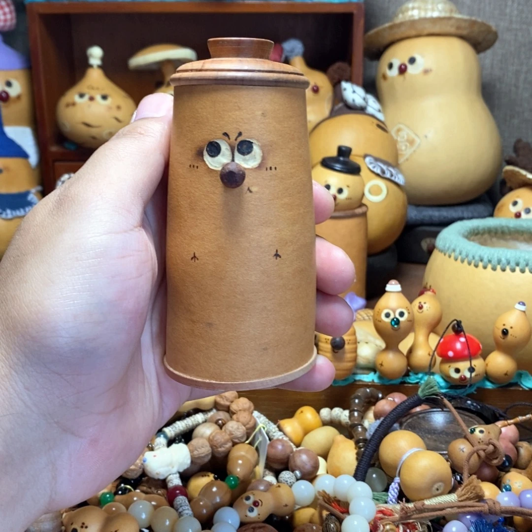 木鼻子笔筒茶叶罐
