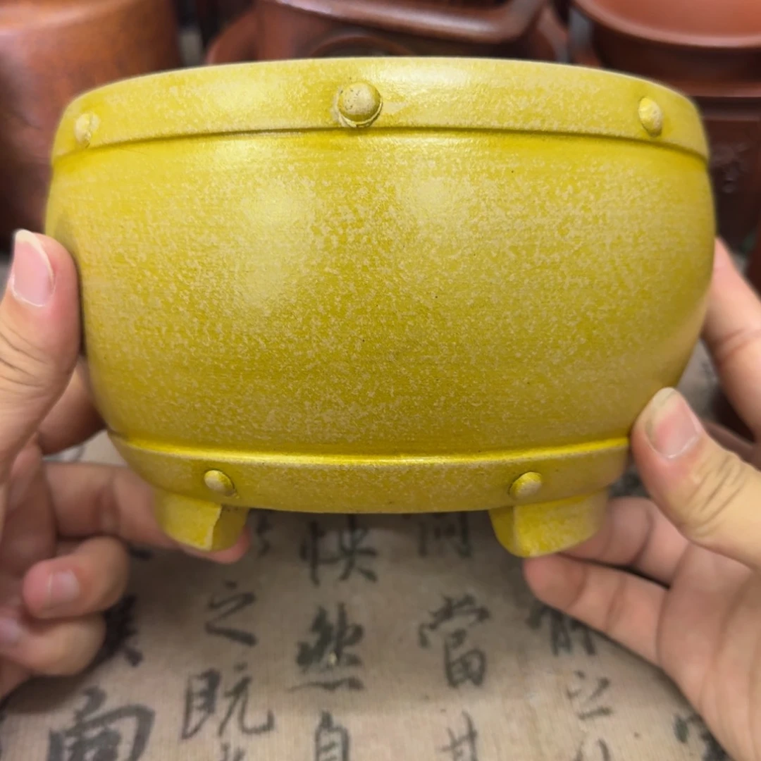 紫砂花盆15.5x9.5内经紫砂花盆