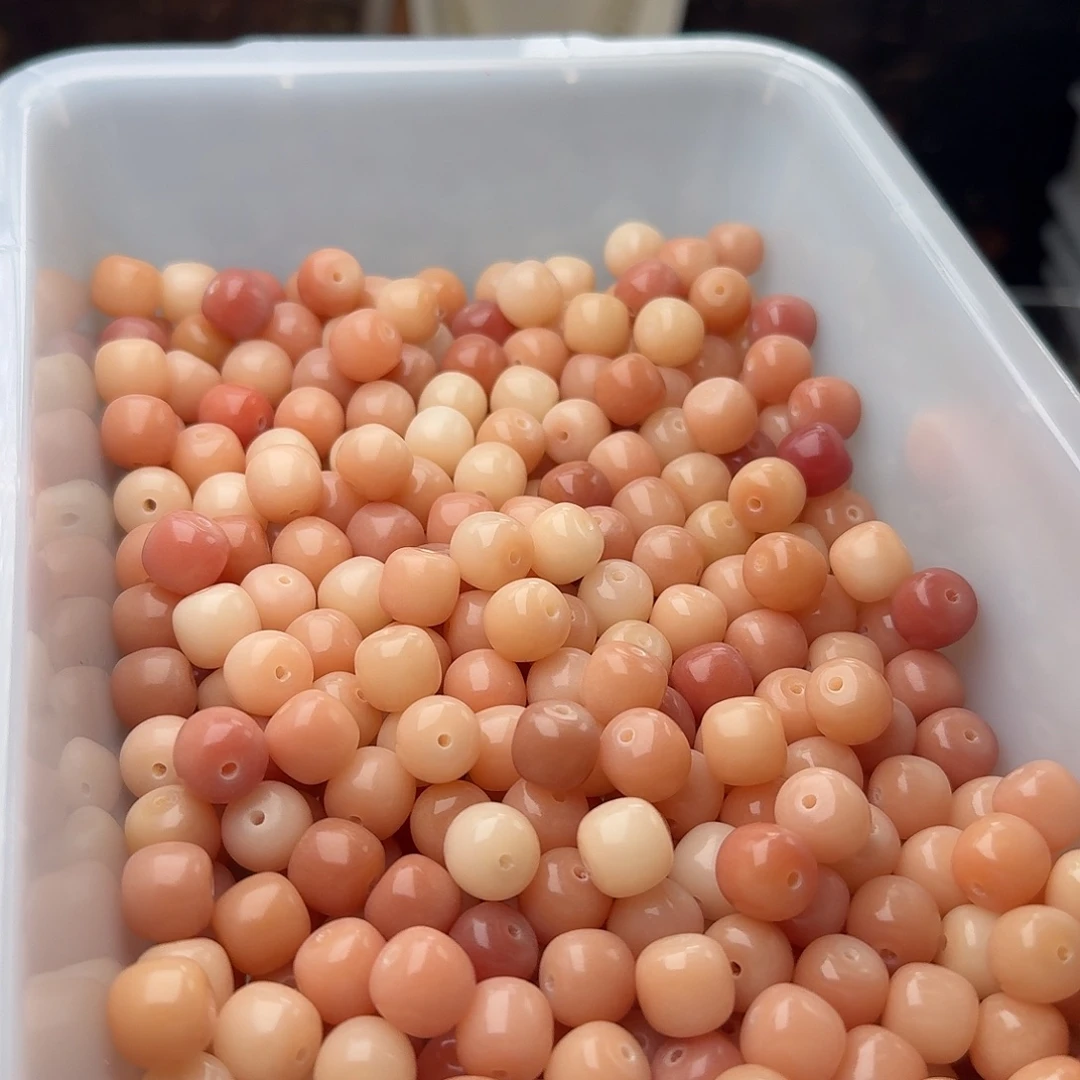 吊坠菩提根/象牙果120 颗粉玉菩提 11 桶