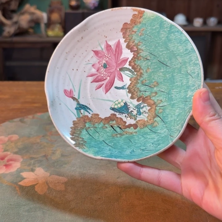 柴烧纯手工手绘陶瓷