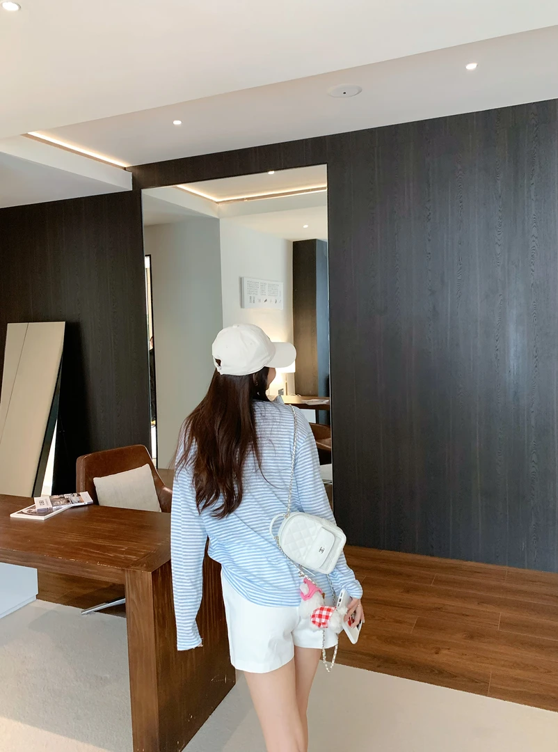 蓝色条纹防晒套装 2506A119