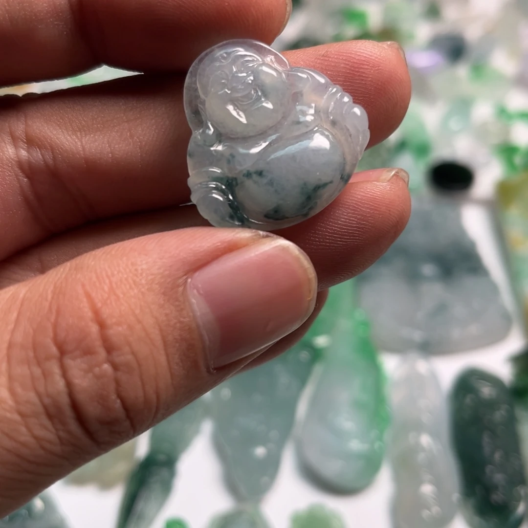 翡翠未镶嵌颈饰天然翡翠