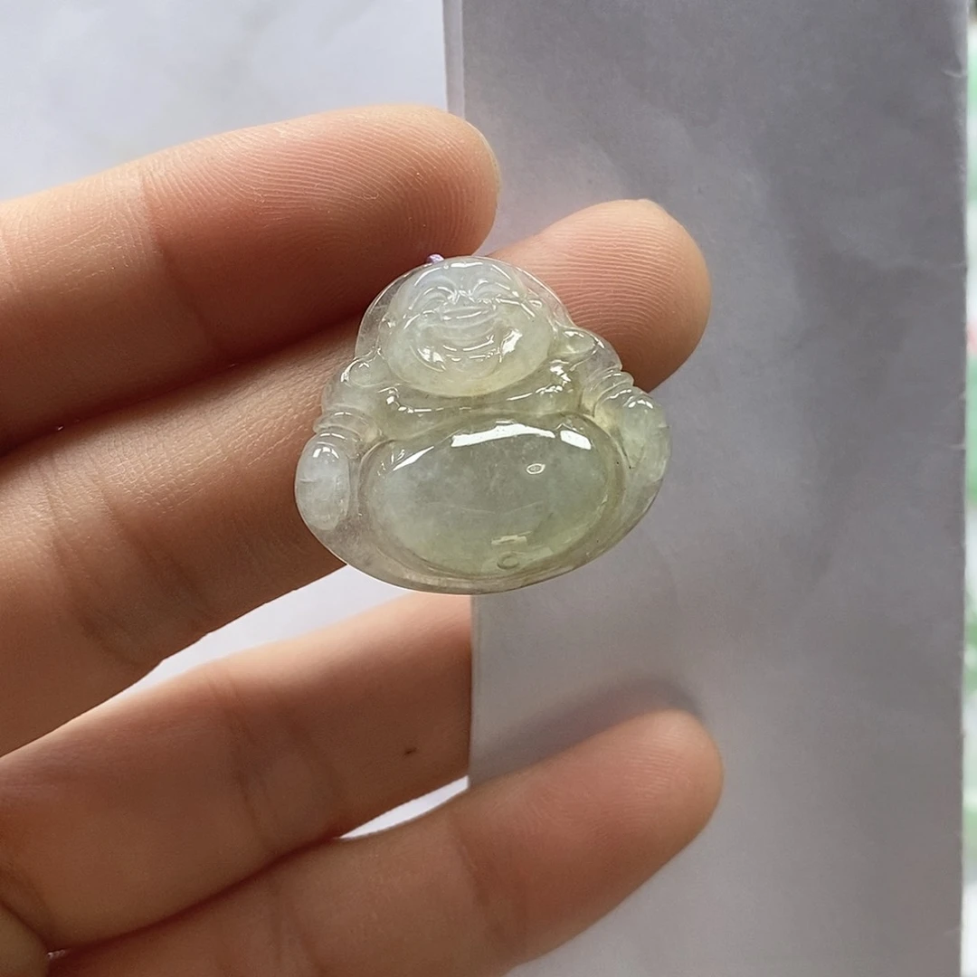 翡翠颈饰未镶嵌妙**生佛公