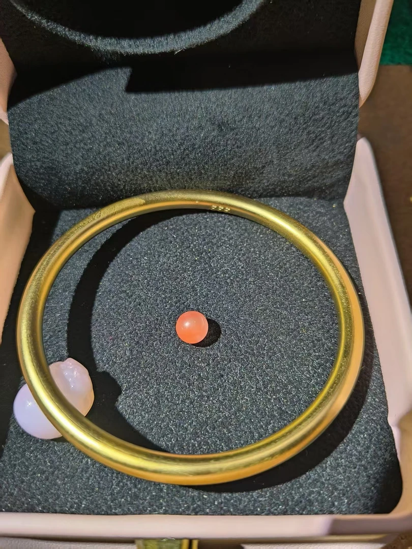 S042精工玛瑙-古法乾坤圈女款手镯【多样性发一】