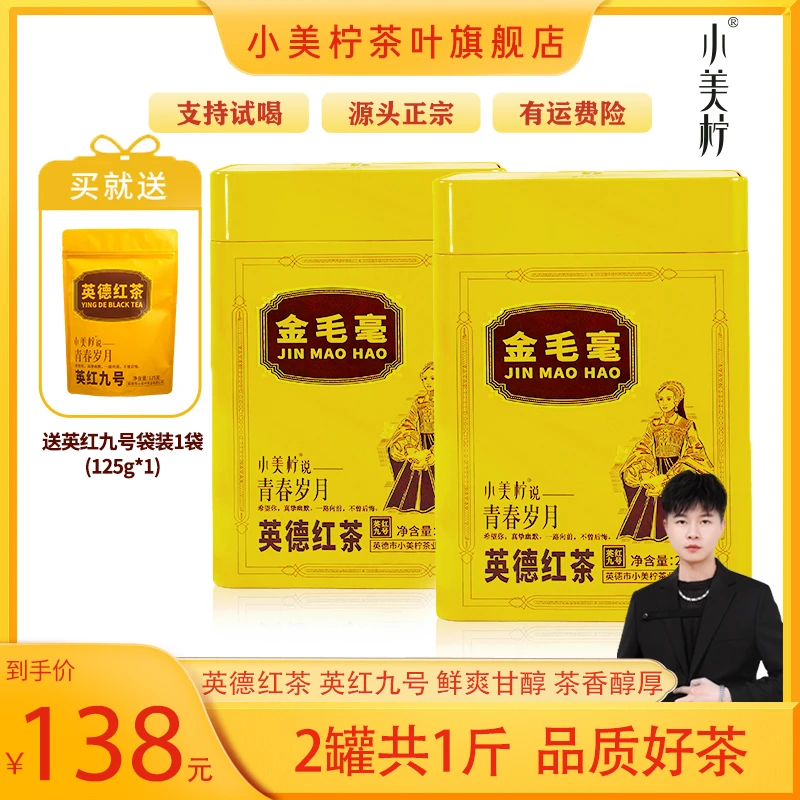 【许华升推荐】小美柠春茶广东英红九号金毛毫礼罐送礼手信