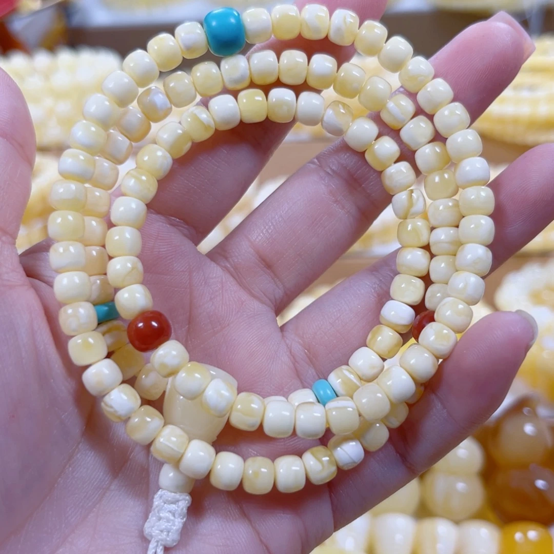 琥珀未镶嵌手链天然蜜蜡