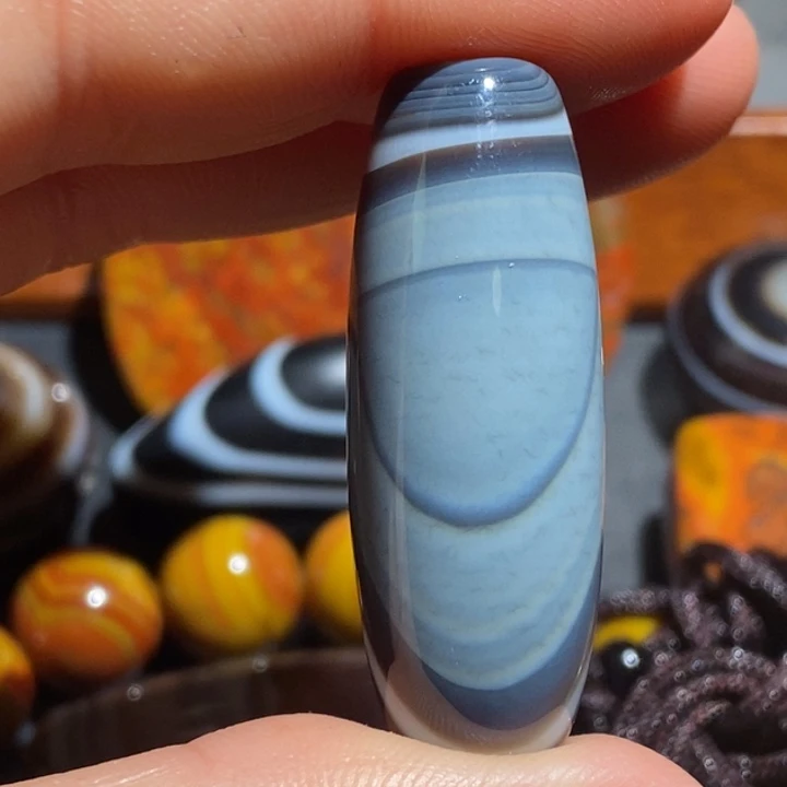 玛瑙/玉髓钛钢颈饰