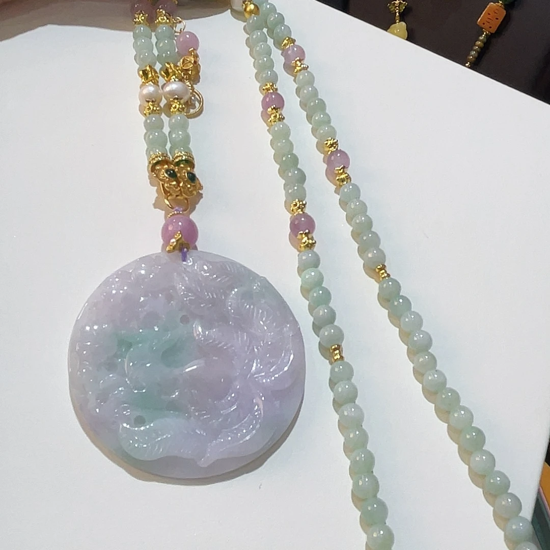 王***羊吊坠(赠链)未镶嵌翡翠九尾