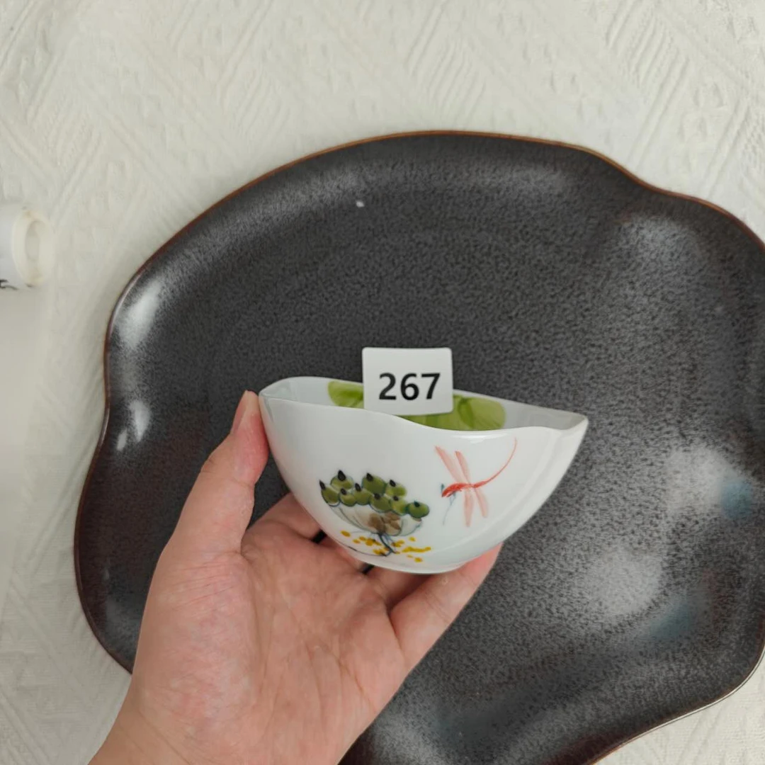景德镇手绘釉中彩（食品级）大宝宝碗瓷盘盘子餐具陶瓷173