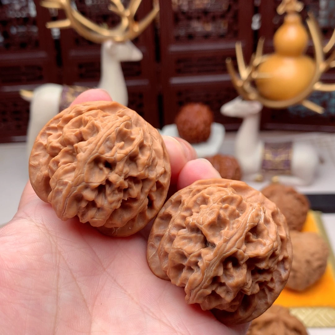 把件文玩核桃苹果园巨重全品克隆十字底  1号