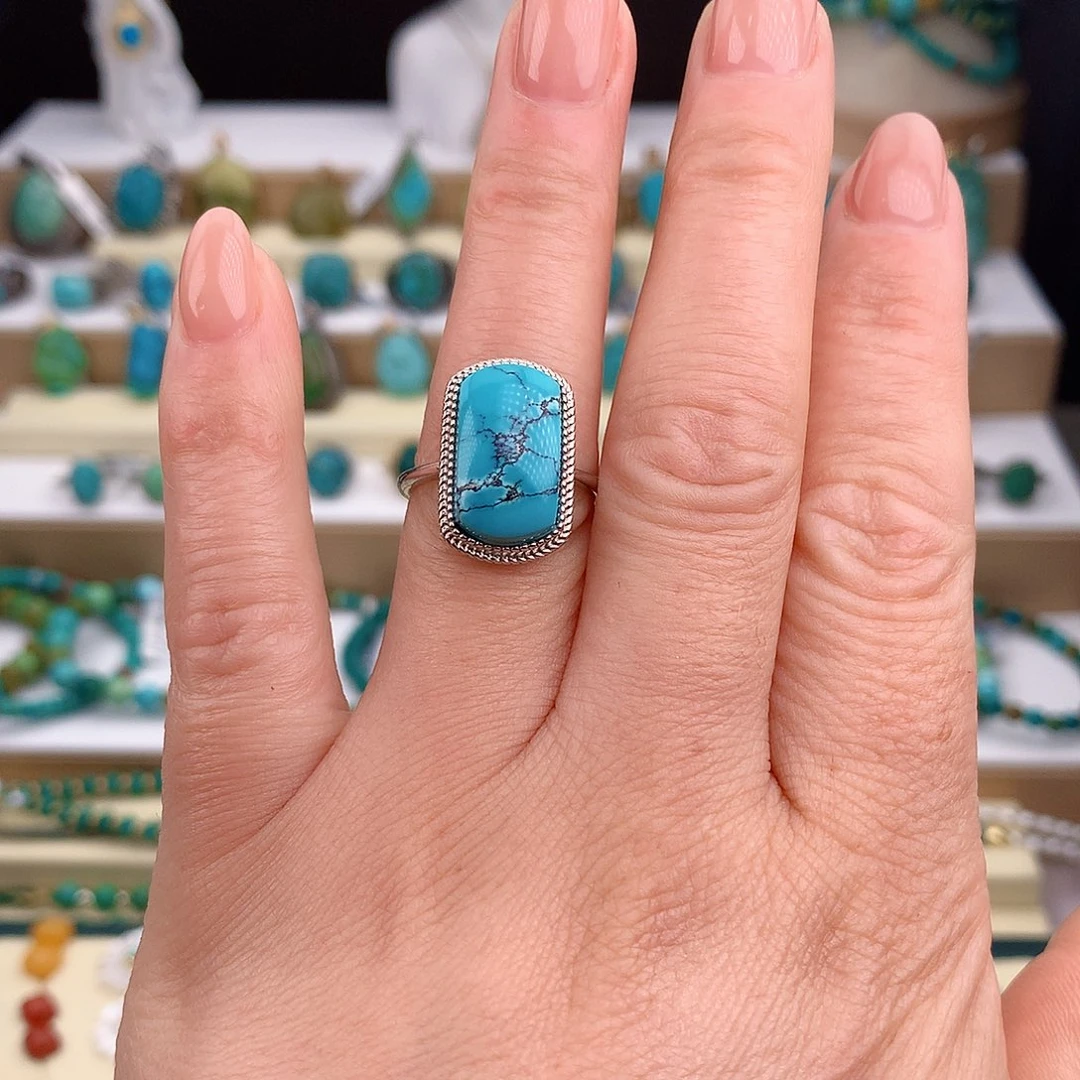 绿松石未镶嵌戒指