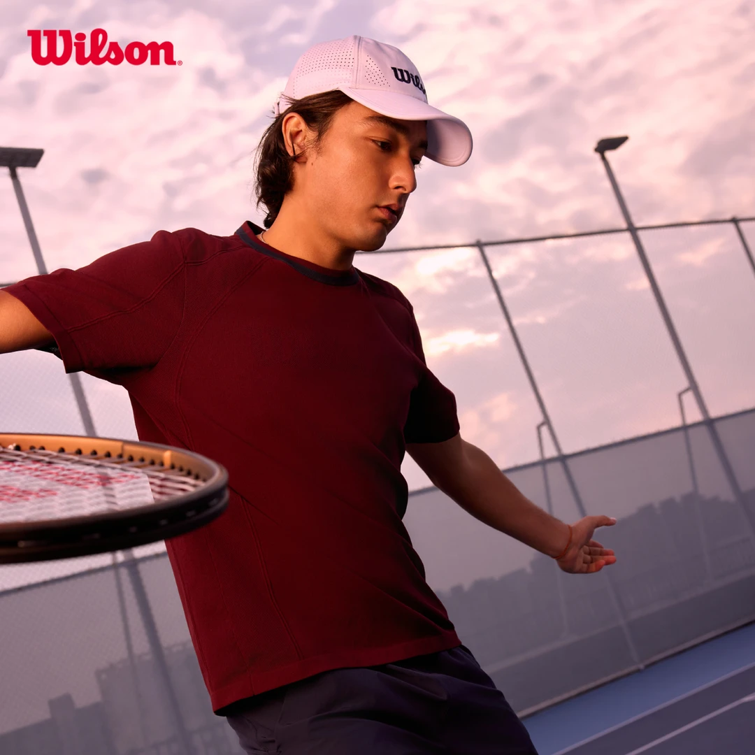 【新款】Wilson威尔胜男士柔软亲肤飞织工艺网球短袖T恤WN00096