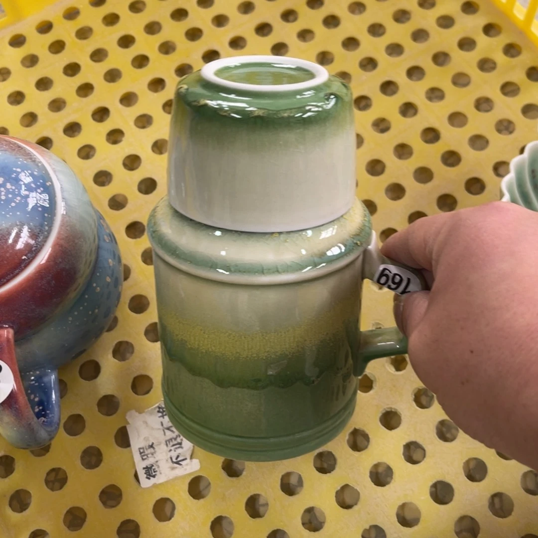 摆件景德镇高温颜色釉