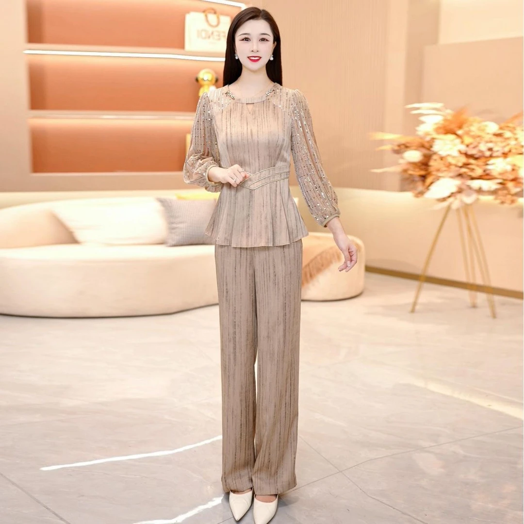 2025春季新款套装两件套时尚优雅减龄洋气套装气质