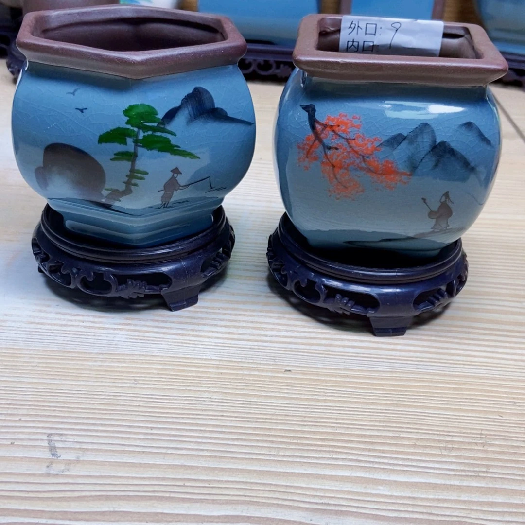 瓷片陶瓷花盆陶瓷艺术