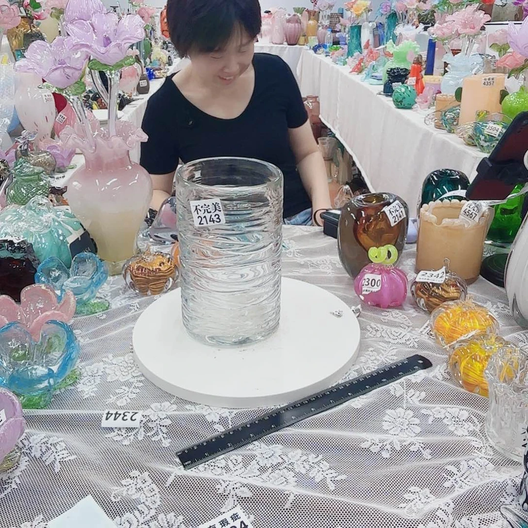 琉璃花瓶花器摆件不完美