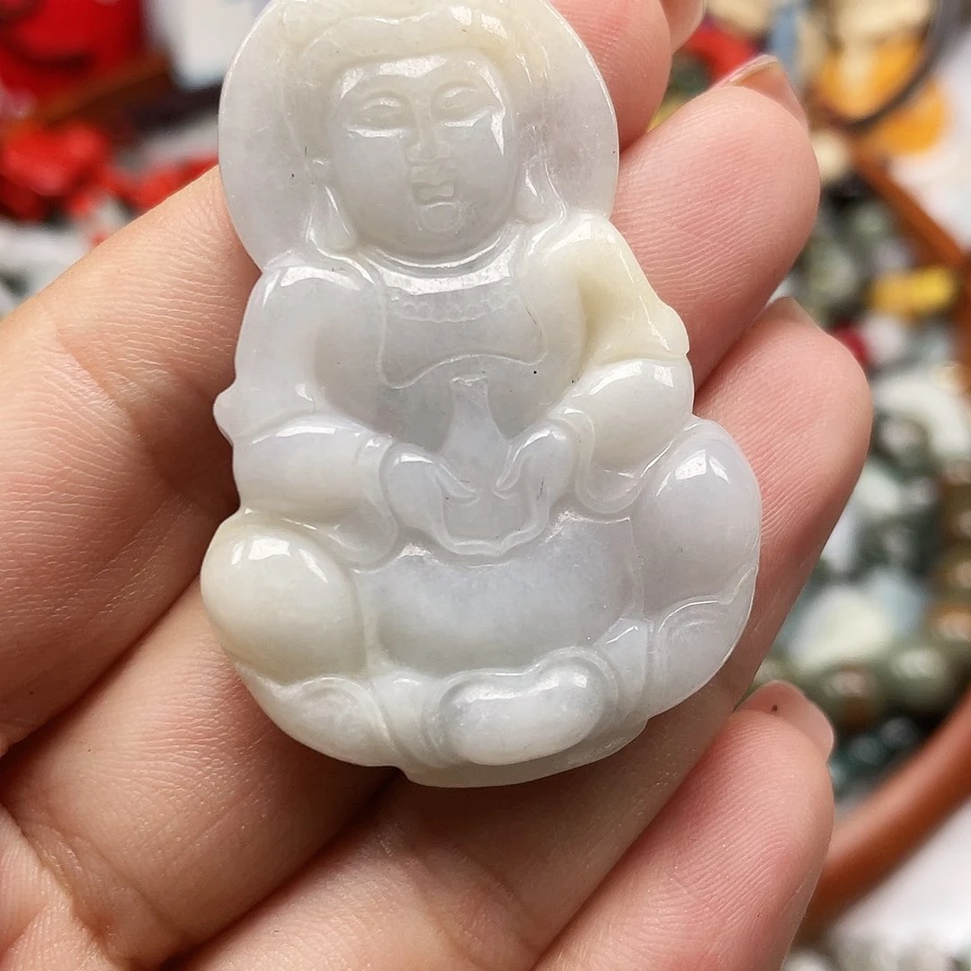 翡翠未镶嵌颈饰天然
