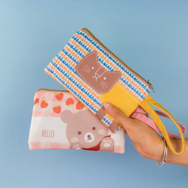 零钱包布艺女小钱包迷你手拿包帆布学生简约韩版放零钱钥匙手机袋