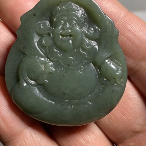 和田玉未镶嵌挂件