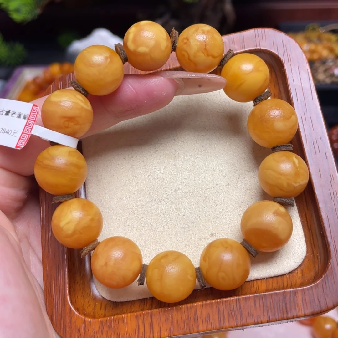 蜜蜡手链未镶嵌手串