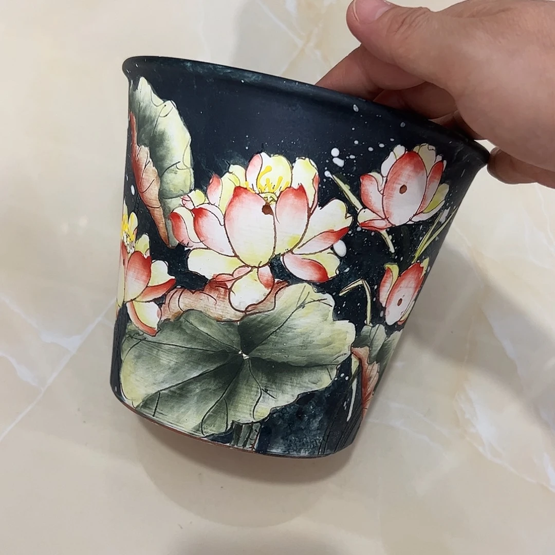 景德镇炫彩手绘口14高14