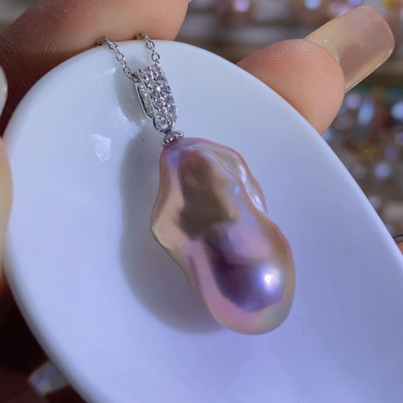 【闪购商品】淡水珍珠天然珍珠（微瑕）合金