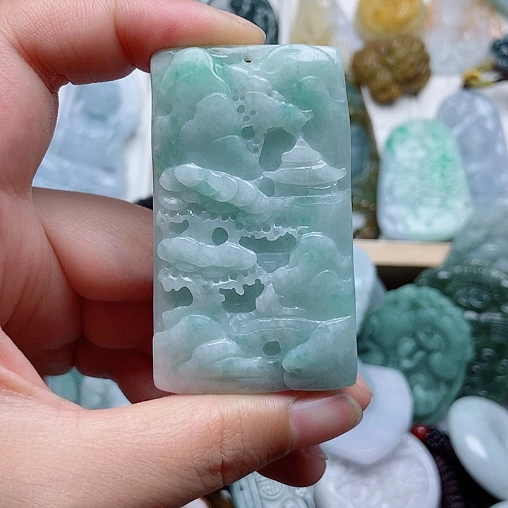 翡翠未镶嵌吊坠(不含链)翡翠