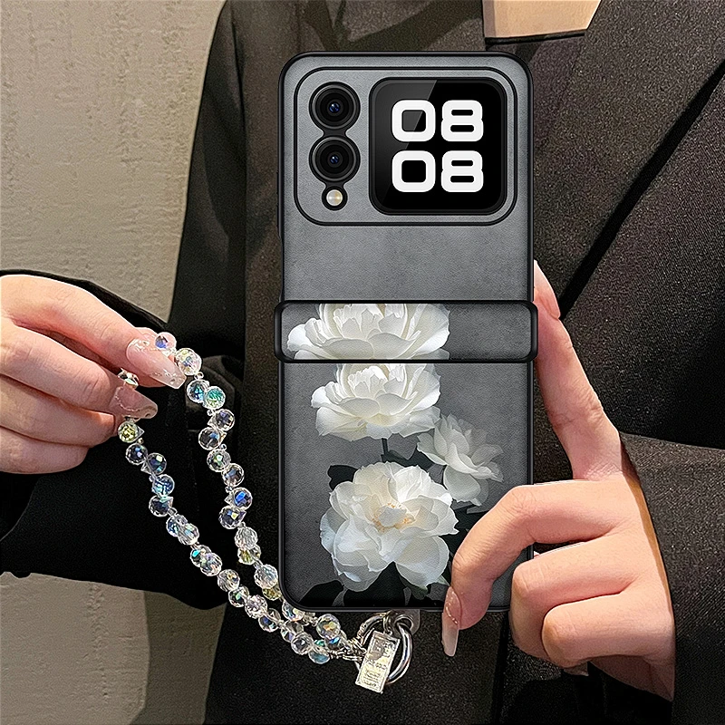 山茶花适用华为novaflip手机壳小折叠新款novaflip手机套防摔flip