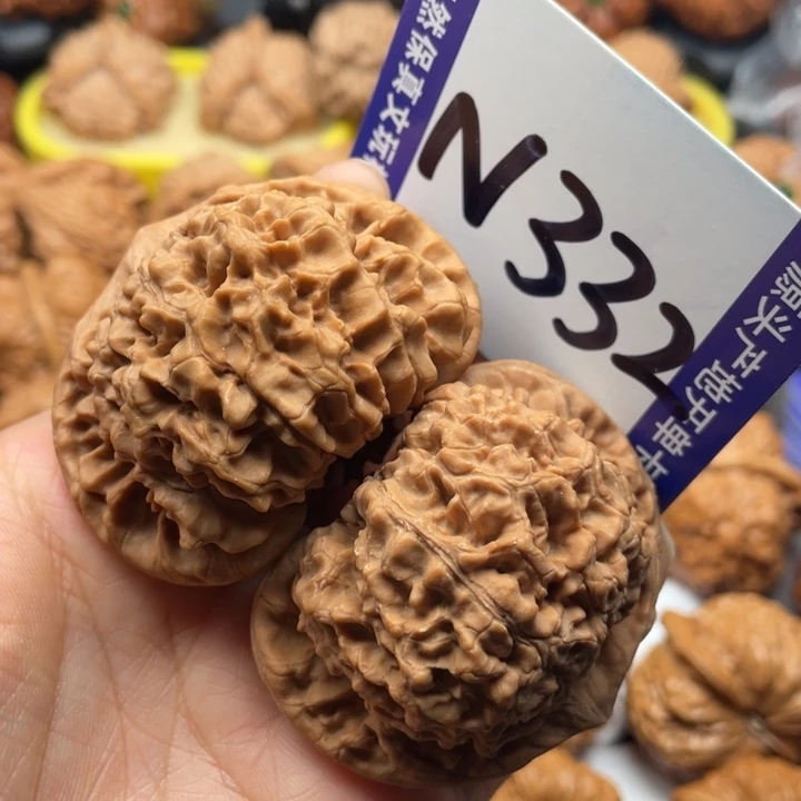 文玩核桃把件官帽52尺