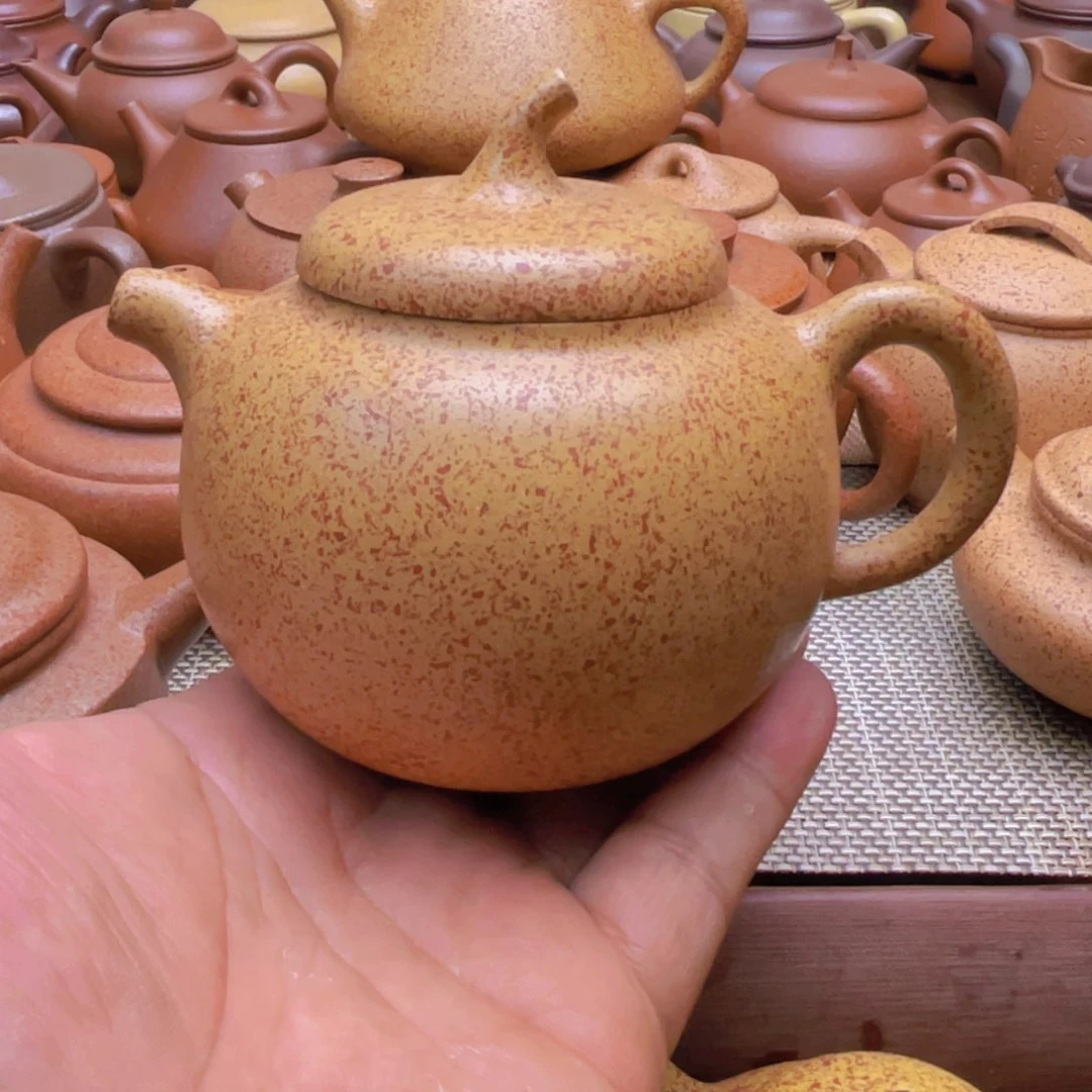 红泥紫砂壶自**势宜兴紫砂壶半手工制作