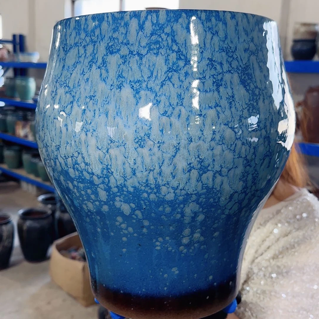 紫砂花盆高31口24