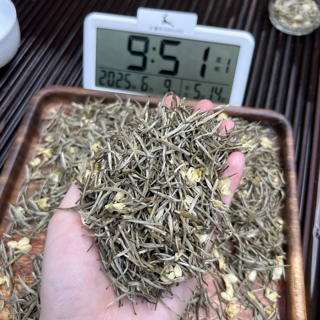 ① 高品茉莉银针  小鹿收茶 横县茉莉花 花茶 6月9