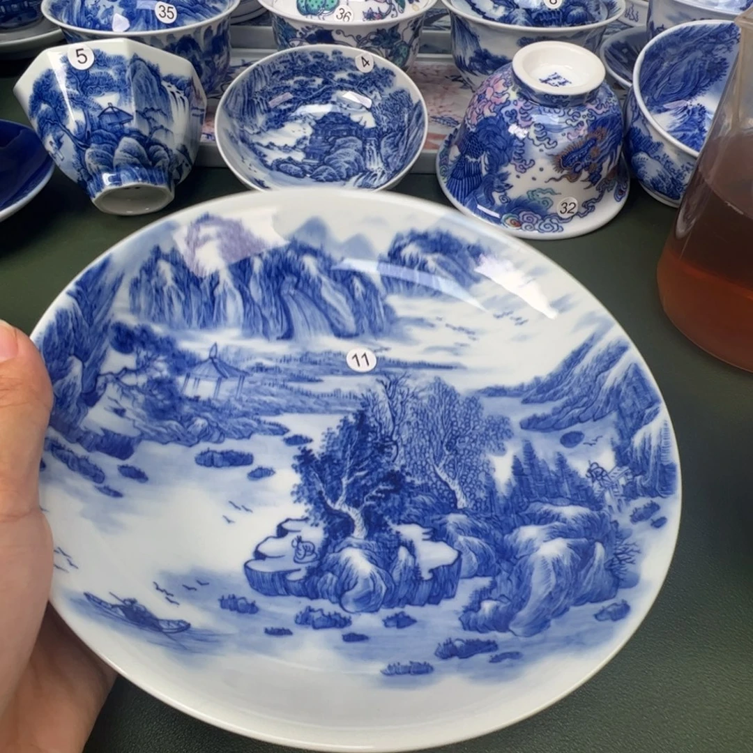 景德镇纯手工纯手绘茶具木木11