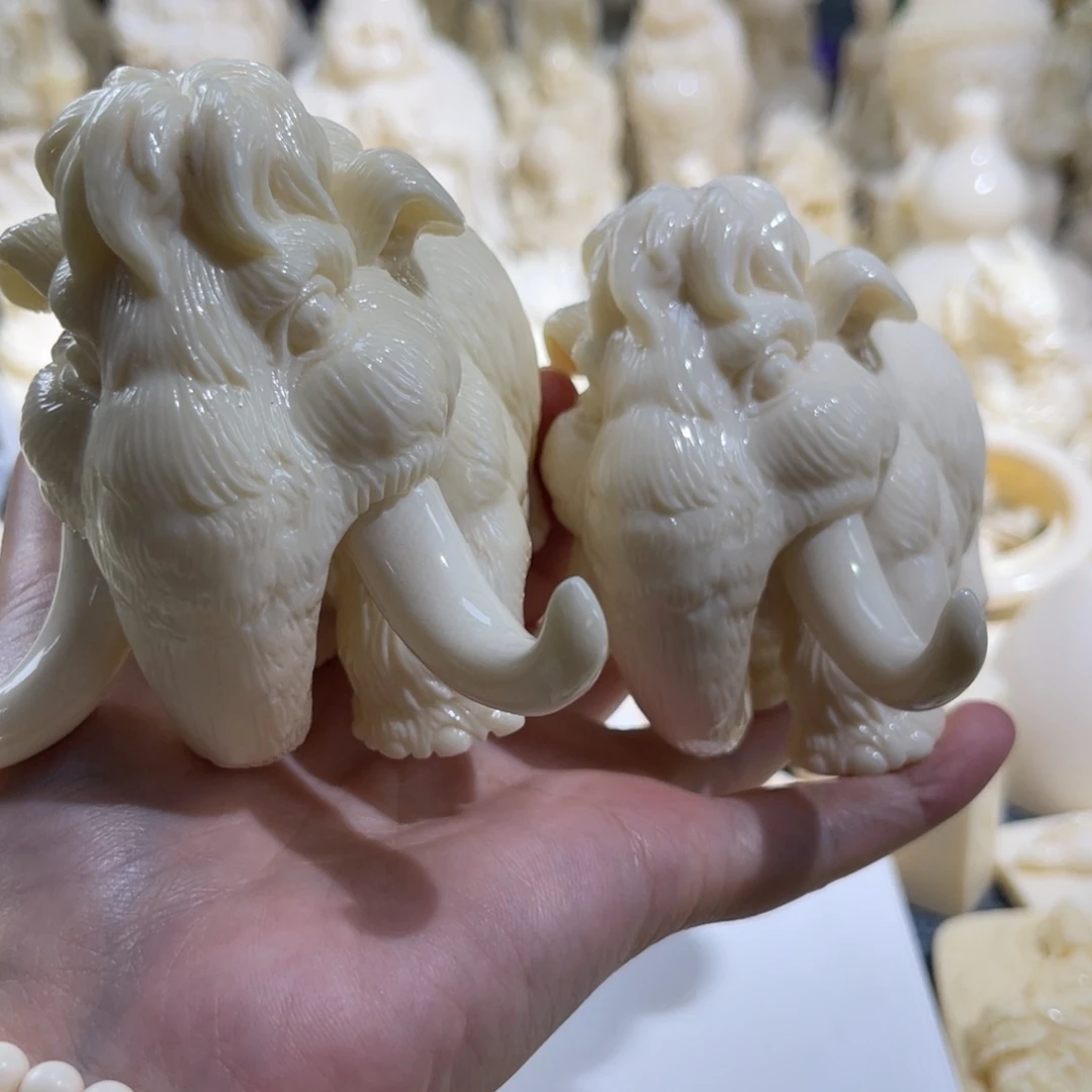 牛*培猛犸象一对13公分