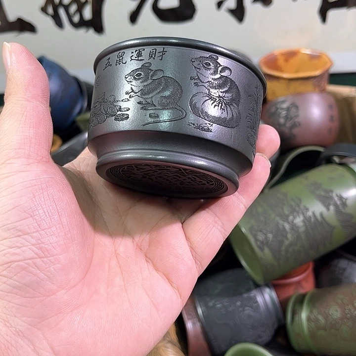 茶杯紫砂全手工紫砂主人杯